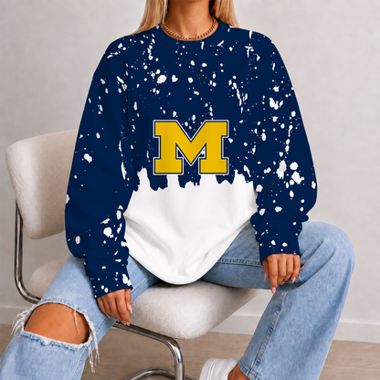 [FAN FAVORITE] NEW CUSTOMIZED NCAA CWS01 MIW MICHIGAN WOLVERINES UNISEX SWEATSHIRT