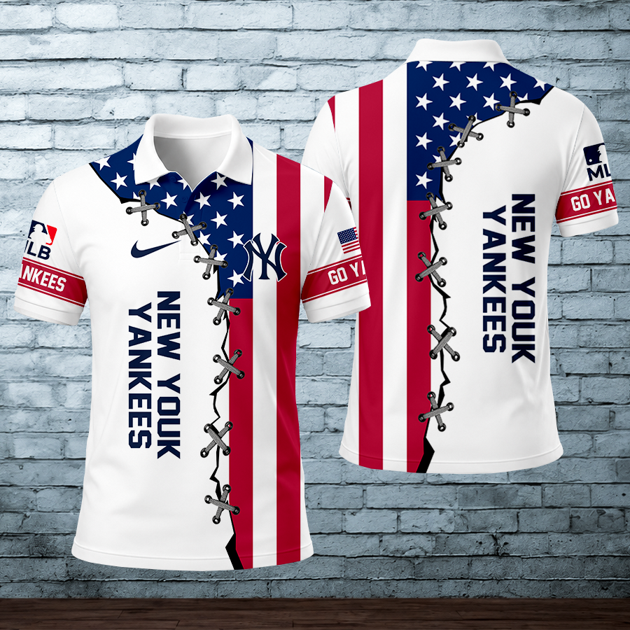[FLASH SALE] NEW CUSTOMIZED MLB01 NNY NEW YORK YANKEES POLO SHIRT
