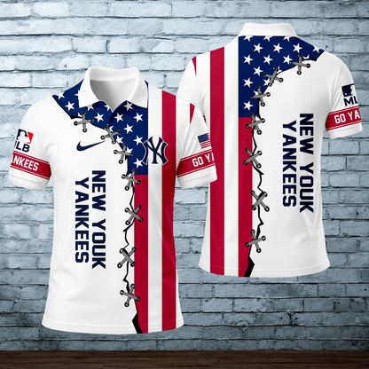 [FLASH SALE] NEW CUSTOMIZED MLB01 NNY NEW YORK YANKEES POLO SHIRT