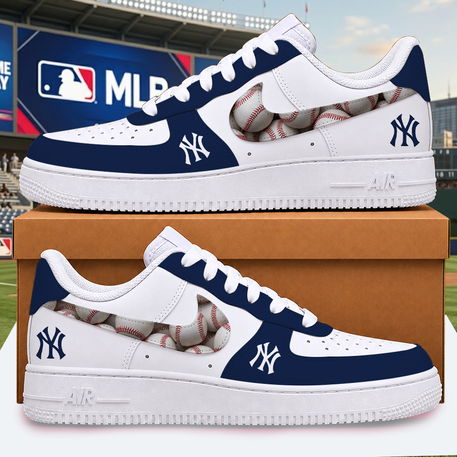 [FLASH SALE] NEW CUSTOMIZED MLB01 NYY NEW YORK YANKEES AF1 SHOES