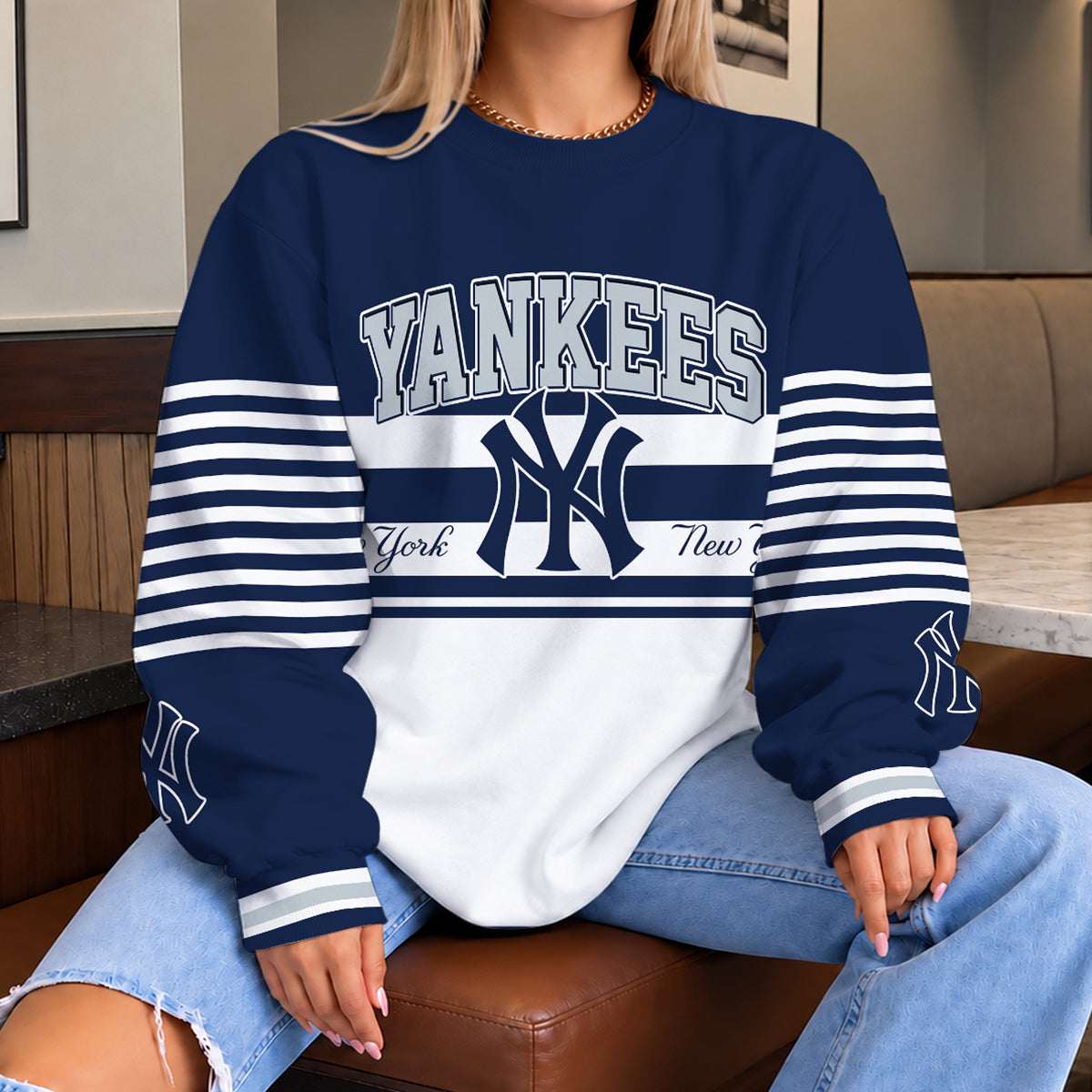 [FLASH SALE] NEW CUSTOMIZED MLB01 NYY THE YANKEES UNISEX SWEATSHIRT
