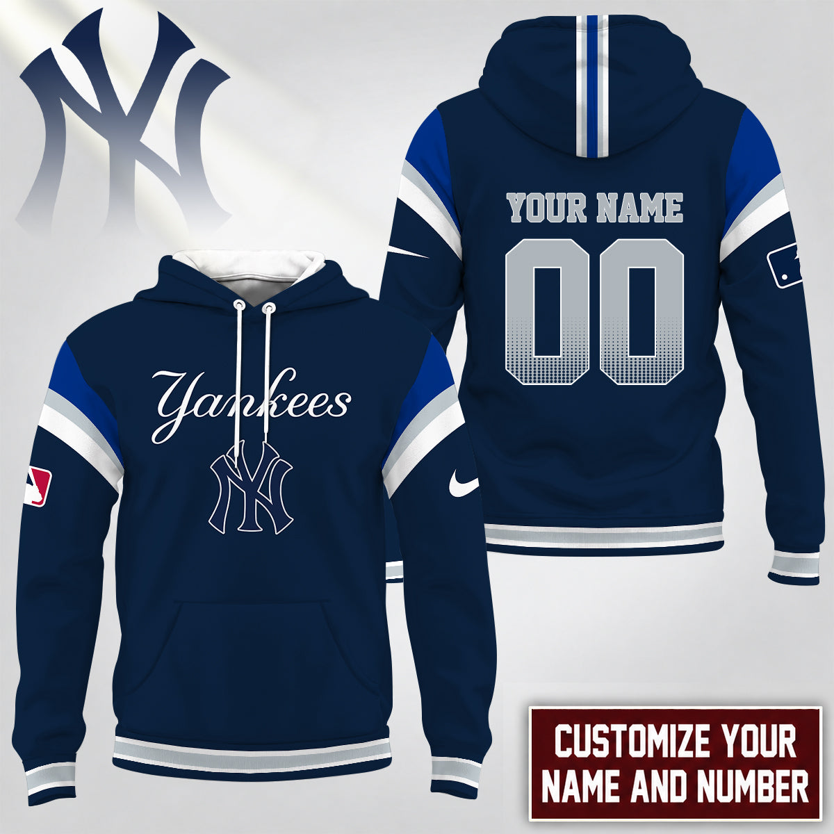 [FLASH SALE] NEW CUSTOMIZED MLB01 NYY NEW YORK YANKEES T-SHIRT, HOODIE, ZIP HOODIE