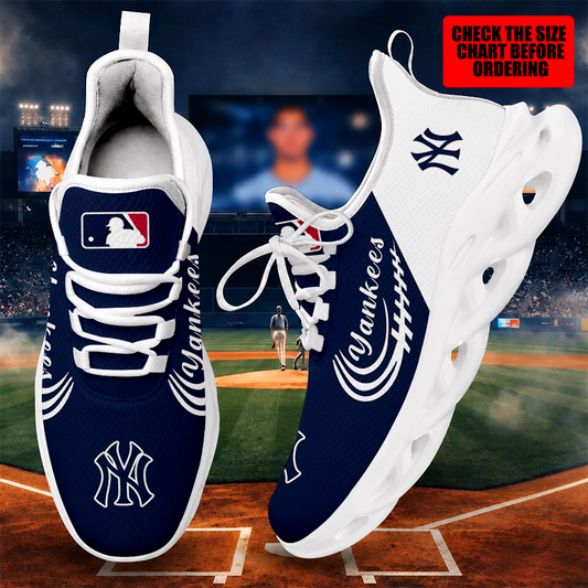 [FLASH SALE] NEW CUSTOMIZED MLB01 NYY NEW YORK YANKEES MAX SOUL SHOES