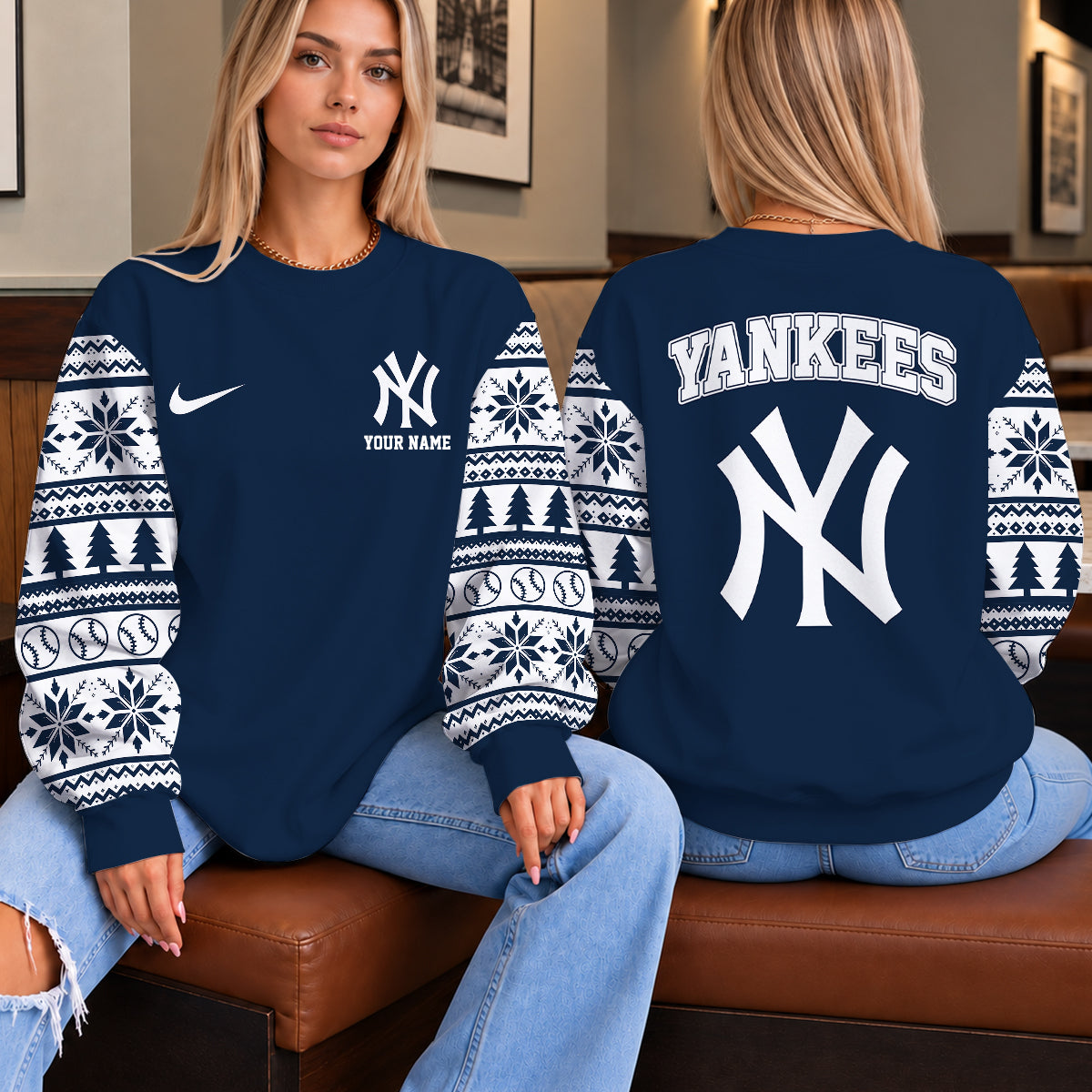 [FLASH SALE] NEW CUSTOMIZED MLB01 NYY THE YANKEES UNISEX SWEATSHIRT
