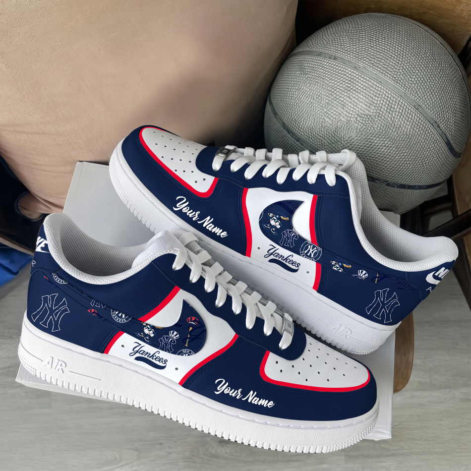 [FLASH SALE] NEW CUSTOMIZED MLB01 NYY NEW YORK YANKEES AF1 SHOES