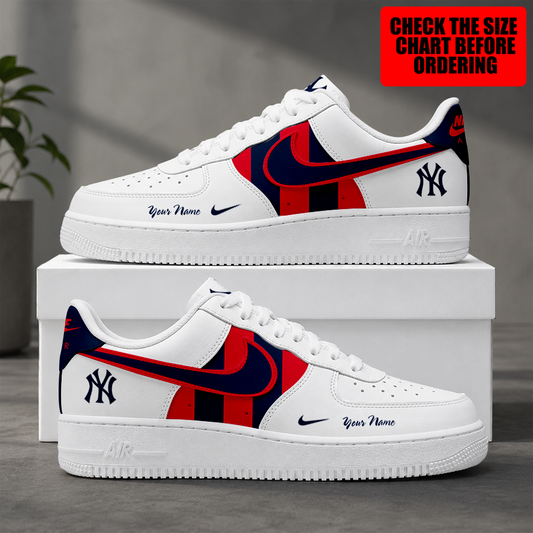[FLASH SALE] NEW CUSTOMIZED MLB01 NYY NEW YORK YANKEES AF1 SHOES