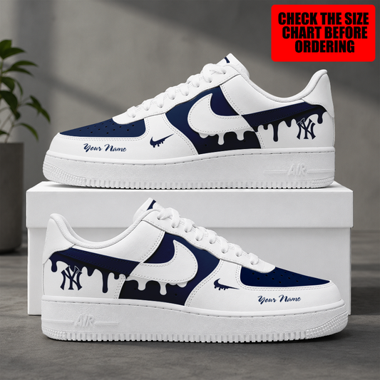 [FLASH SALE] NEW CUSTOMIZED MLB01 NYY NEW YORK YANKEES AF1 SHOES