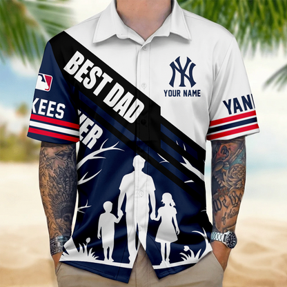 [FLASH SALE] NEW CUSTOMIZED MLB01 NYY NEW YORK YANKEES UNISEX HAWAIIAN SHIRT