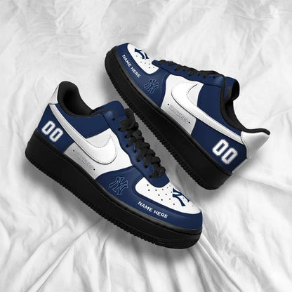 [FLASH SALE] NEW CUSTOMIZED MLB01 NYY NEW YORK YANKEES AF1 SHOES