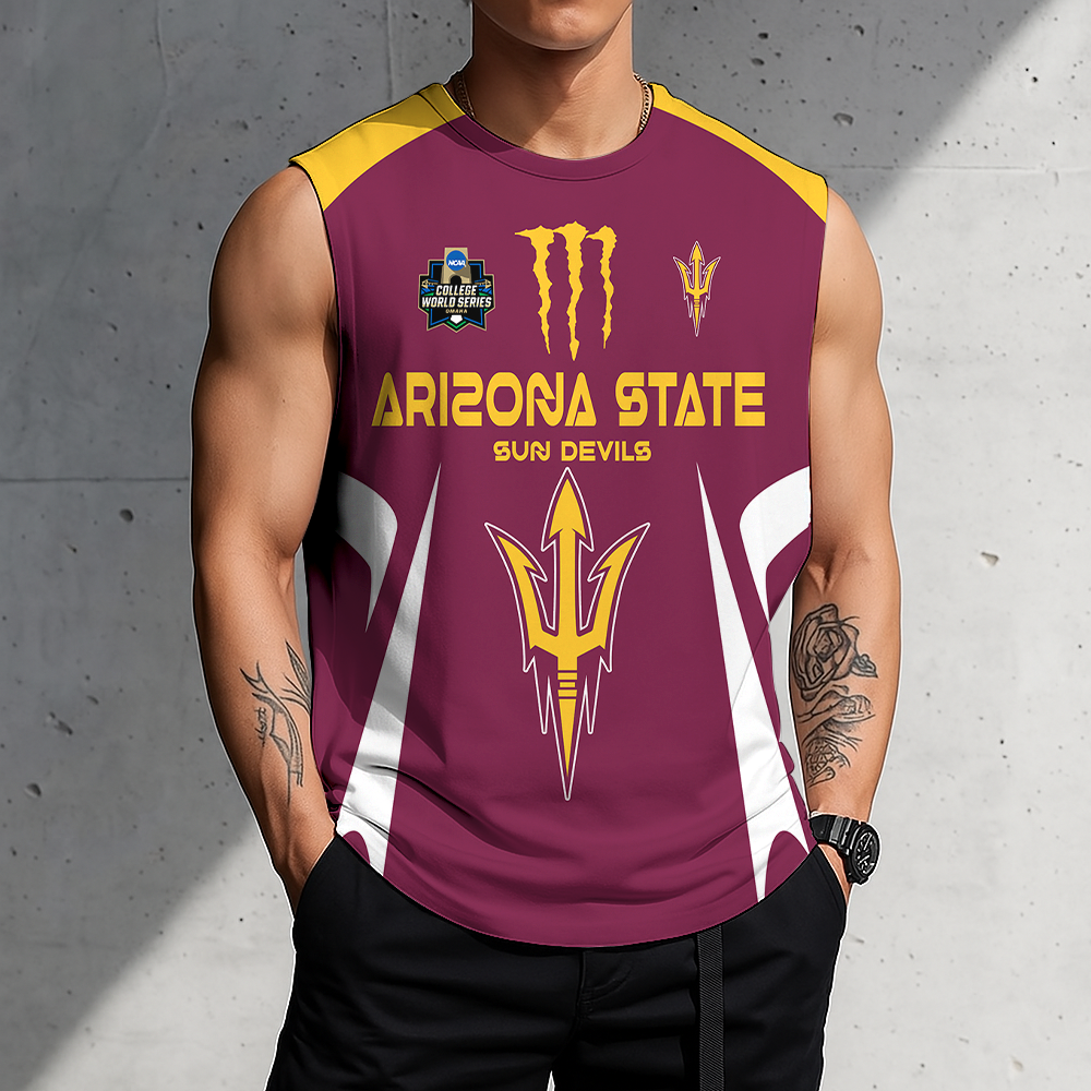 [FLASH SALE] NEW CUSTOMIZED | NCAA CWS02 ASS AS SUN DEVILS MEN'S GYM SHIRT