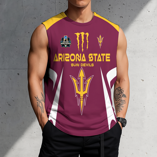 [FLASH SALE] NEW CUSTOMIZED | NCAA CWS02 ASS AS SUN DEVILS MEN'S GYM SHIRT