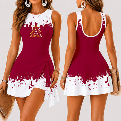 [FAN FAVORITE] NEW CUSTOMIZED NCAA CWS02 ASS ARIZONA STATE SUN DEVILS WOMEN'S SUMMER SKORT DRESS