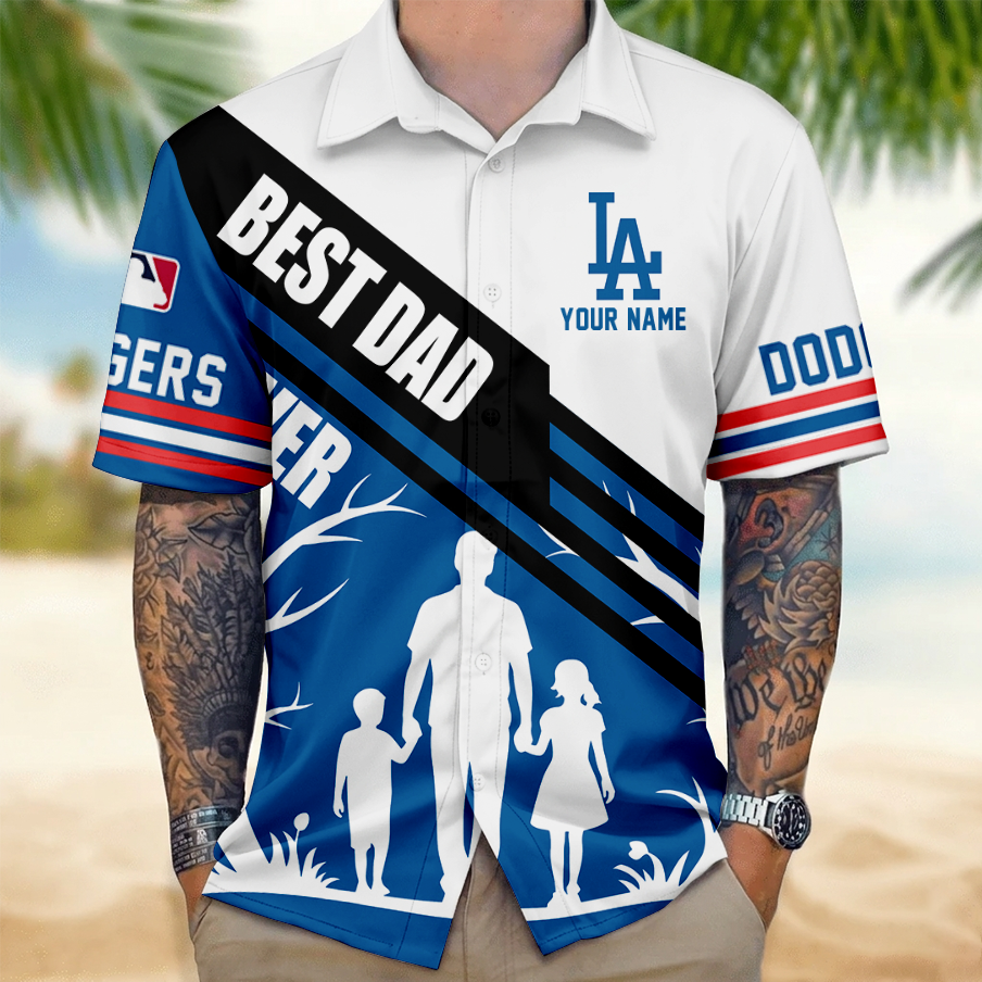 [FLASH SALE] NEW CUSTOMIZED MLB02 LAD LOS ANGELES DODGERS UNISEX HAWAIIAN SHIRT