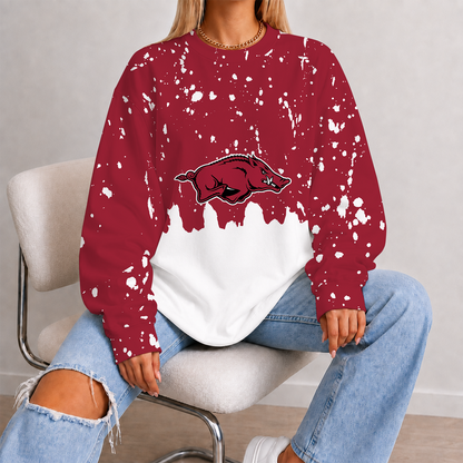 [FAN FAVORITE] NEW CUSTOMIZED NCAA CWS03 AKR ARKANSAS RAZORBACKS UNISEX SWEATSHIRT
