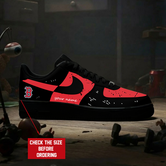 [FLASH SALE] NEW CUSTOMIZED MLB03 BRS BOSTON RED SOX AF1 SHOES