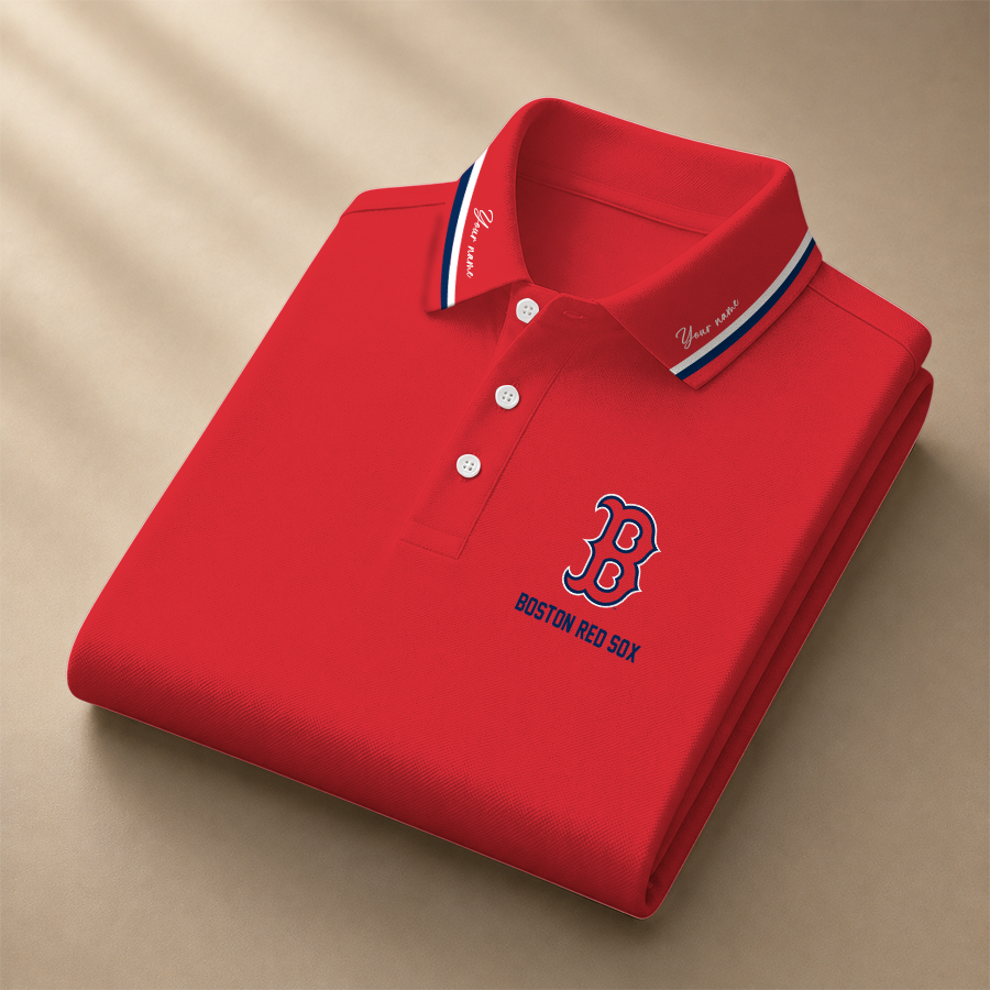 [FLASH SALE] NEW CUSTOMIZED MLB03 BRS BOSTON RED SOX POLO SHIRT
