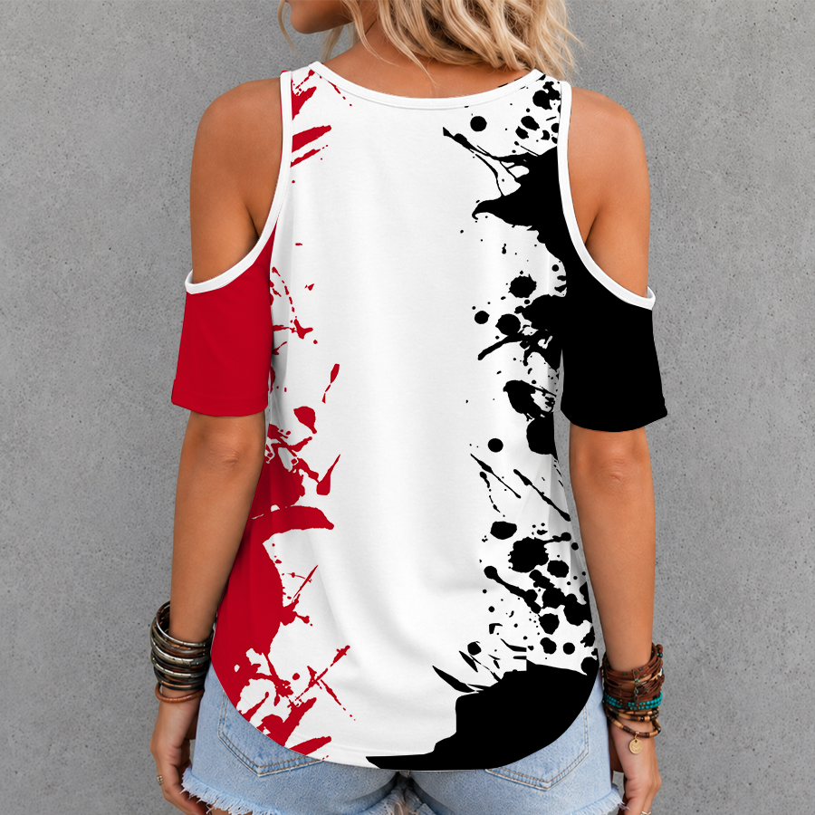 [FLASH SALE] NEW CUSTOMIZED MLB05 CRS CINCINNATI REDS CRISS CROSS V-NECK TOP
