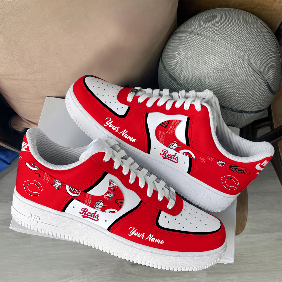[FLASH SALE] NEW CUSTOMIZED MLB05 CRS CINCINNATI REDS AF1 SHOES