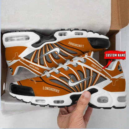 [FLASH SALE] NEW CUSTOMIZED CWS NCAA05 TXL TX LONGHORNS UNISEX AIR MAX PLUS SNEAKERS