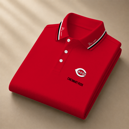 [FLASH SALE] NEW CUSTOMIZED MLB05 CRS CINCINNATI REDS POLO SHIRT