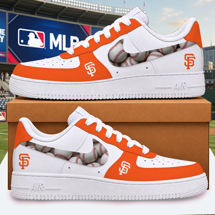[FLASH SALE] NEW CUSTOMIZED MLB06 SFG SAN FRANCISCO GIANTS AF1 SHOES