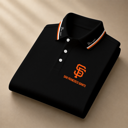 [FLASH SALE] NEW CUSTOMIZED MLB06 SFG SAN FRANCISCO GIANTS POLO SHIRT