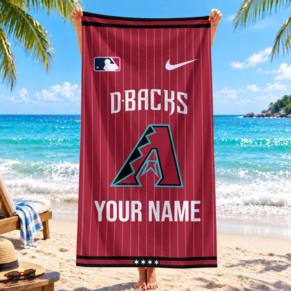 [FLASH SALE] NEW CUSTOMIZED MLB07 ADS ARIZONA DIAMONDBACKS BEACH TOWEL