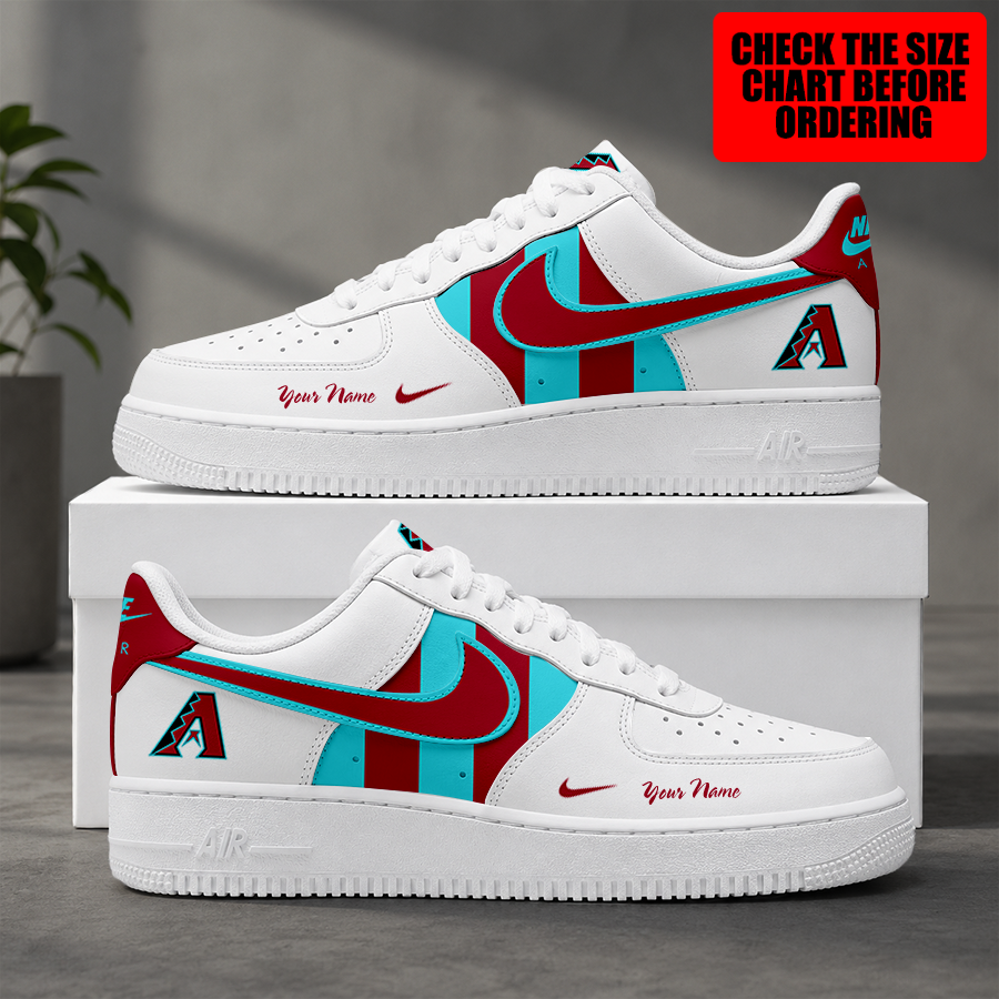 [FLASH SALE] NEW CUSTOMIZED MLB07 ADS ARIZONA DIAMONDBACKS AF1 SHOES