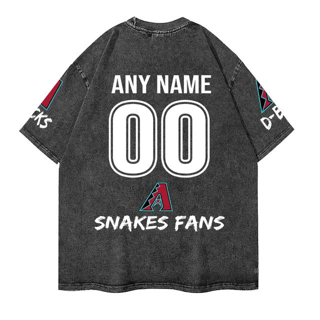 [FLASH SALE] NEW CUSTOMIZED MLB07 ADS ARIZONA DIAMONDBACKS MULTICOLOR WASHED TEE
