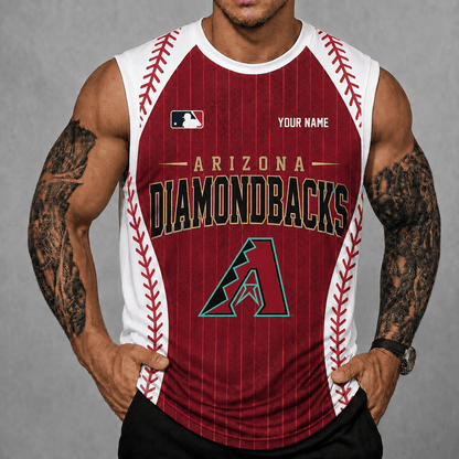 [FLASH SALE] NEW CUSTOMIZED MLB07 ADS ARIZONA DIAMONDBACKS TANK TOP & GYM SHIRT