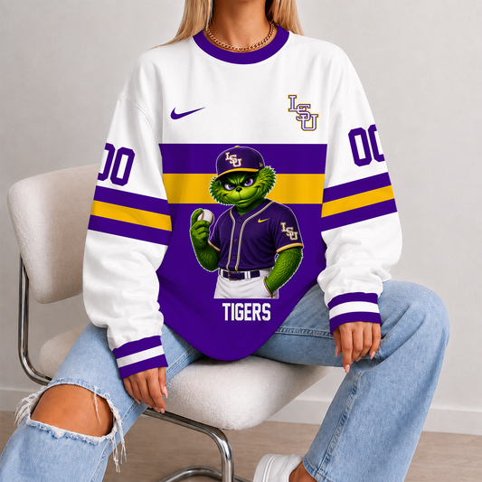 [FAN FAVORITE] NEW CUSTOMIZED NCAA CWS07 LST LSU TIGERS UNISEX SWEATSHIRT