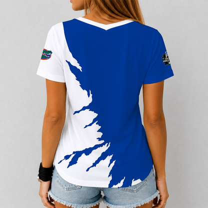 [FAN FAVORITE] NEW CUSTOMIZED NCAA CWS08 FLG FLORIDA GATORS V-NECK FEMALE SHIRT