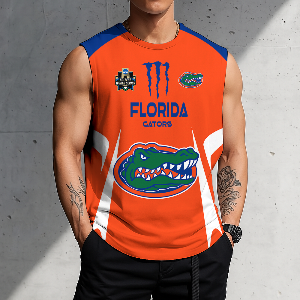 [FLASH SALE] NEW CUSTOMIZED | NCAA CWS08 FLG FL GATORS MEN'S GYM SHIRT
