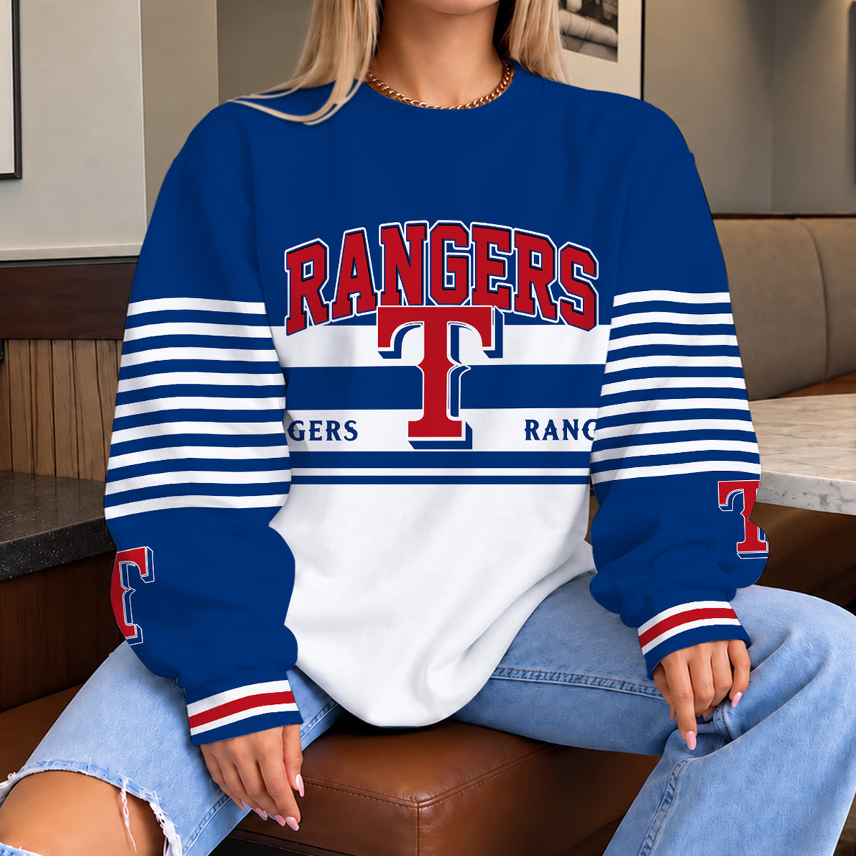 [FLASH SALE] NEW CUSTOMIZED MLB08 TRS THE RANGERS UNISEX SWEATSHIRT