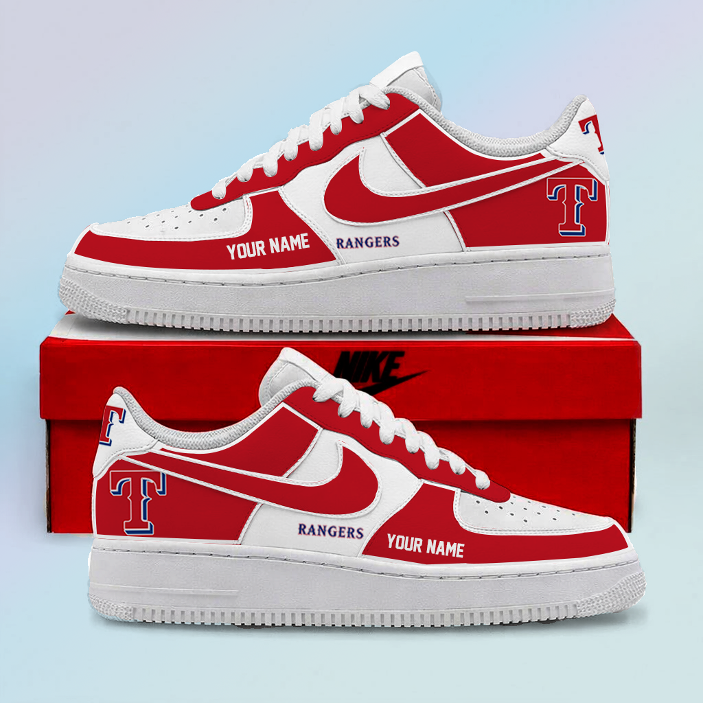 [FLASH SALE] NEW CUSTOMIZED MLB08 TRS TEXAS RANGERS AF1 SHOES