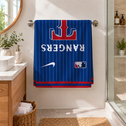 [FLASH SALE] NEW CUSTOMIZED MLB08 TRS TEXAS RANGERS BEACH TOWEL