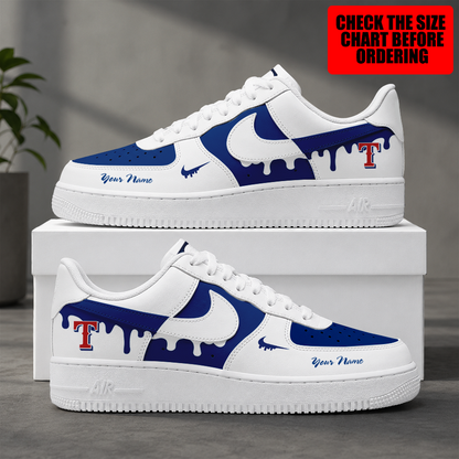 [FLASH SALE] NEW CUSTOMIZED MLB08 TRS TEXAS RANGERS AF1 SHOES