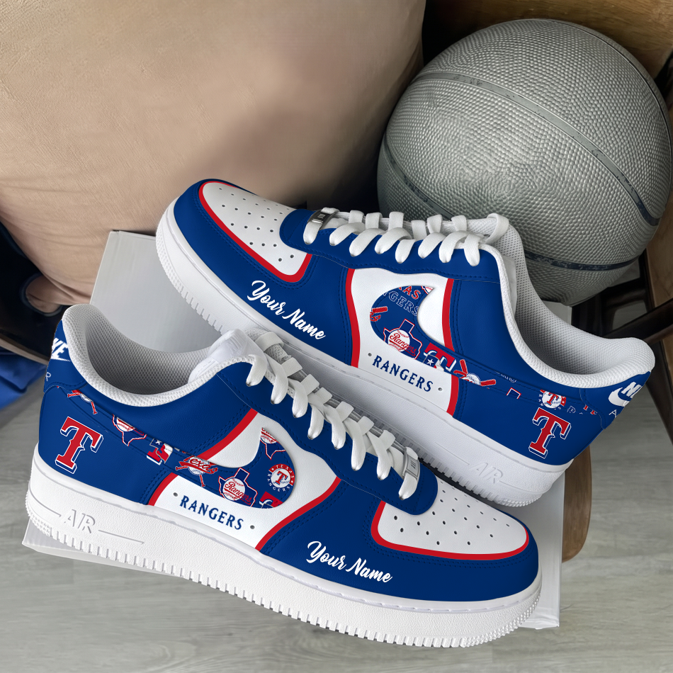 [FLASH SALE] NEW CUSTOMIZED MLB08 TRS TEXAS RANGERS AF1 SHOES