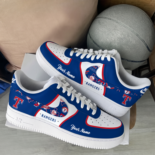 [FLASH SALE] NEW CUSTOMIZED MLB08 TRS TEXAS RANGERS AF1 SHOES