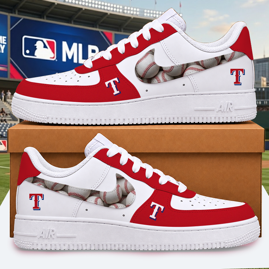 [FLASH SALE] NEW CUSTOMIZED MLB08 TRS TEXAS RANGERS AF1 SHOES