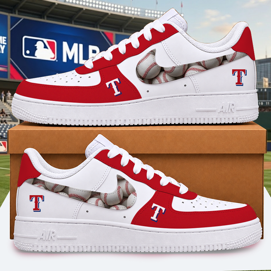 [FLASH SALE] NEW CUSTOMIZED MLB08 TRS TEXAS RANGERS AF1 SHOES