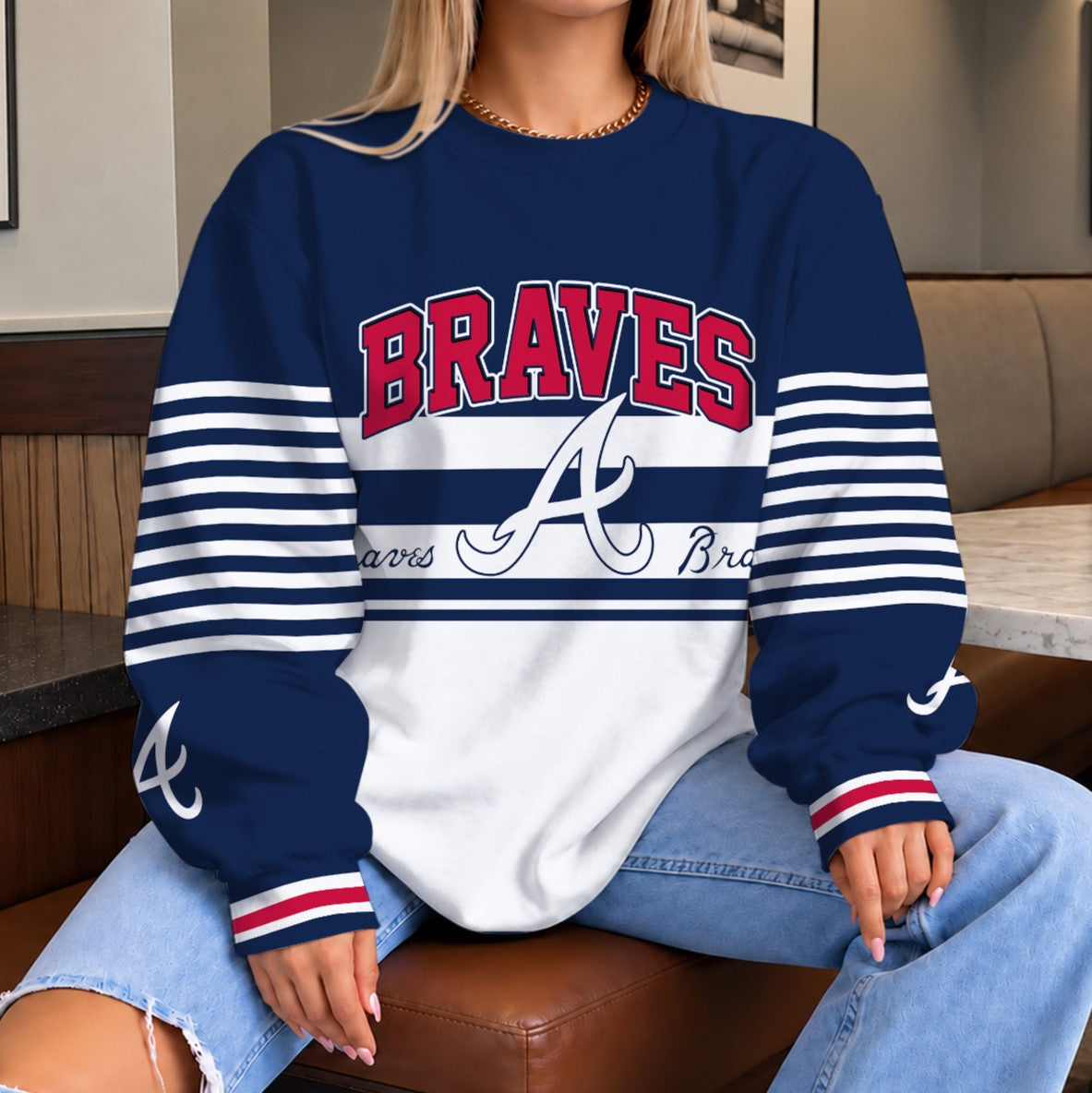 [FLASH SALE] NEW CUSTOMIZED MLB09 ABS THE BRAVES UNISEX SWEATSHIRT