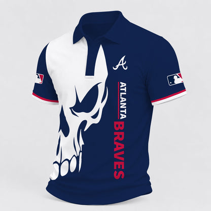 [FLASH SALE] NEW CUSTOMIZED MLB09 ABS ATLANTA BRAVES POLO SHIRT