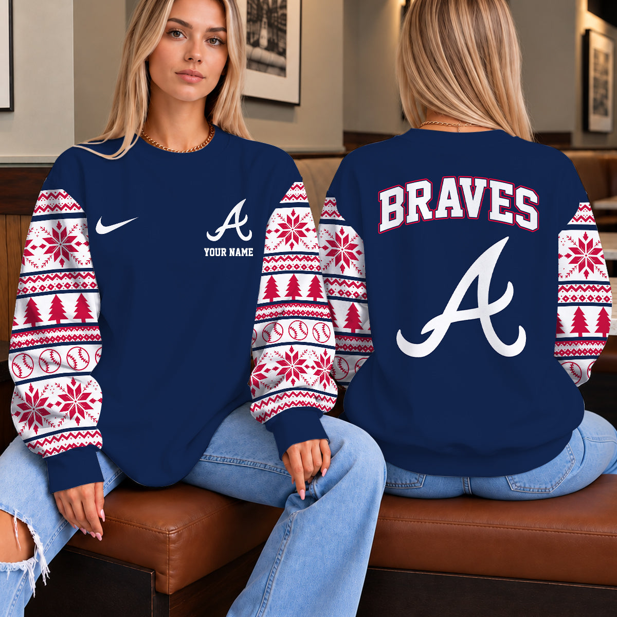 [FLASH SALE] NEW CUSTOMIZED MLB09 ABS THE BRAVES UNISEX SWEATSHIRT