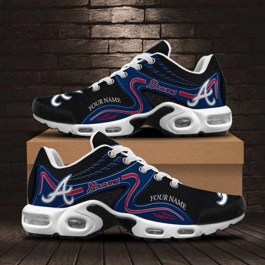 [FLASH SALE] NEW CUSTOMIZED MLB09 ABS ATLANTA BRAVES AIR MAX PLUS SNEAKERS
