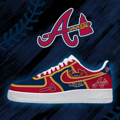 [FLASH SALE] NEW CUSTOMIZED MLB09 ABS ATLANTA BRAVES AF1 SHOES