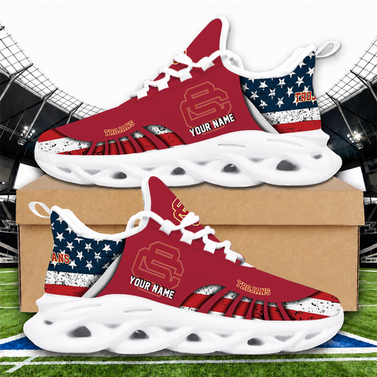 [FAN FAVORITE] NEW CUSTOMIZED NCAA CWS09 USC USC TROJANS UNISEX CLUNKY SNEAKERS