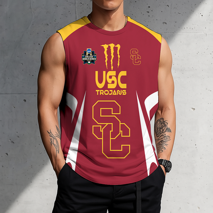 [FLASH SALE] NEW CUSTOMIZED | NCAA CWS09 USC USC TROJANS MEN'S GYM SHIRT