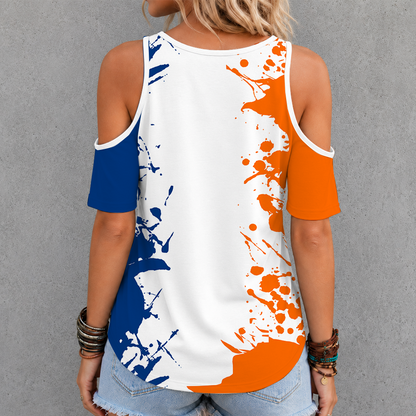 [FLASH SALE] NEW CUSTOMIZED MLB10 HAS HOUSTON ASTROS CROSS V-NECK TOP