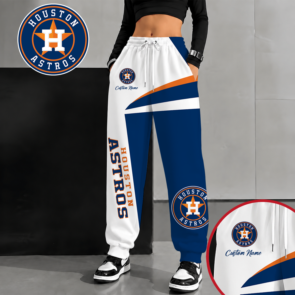 [FLASH SALE] NEW CUSTOMIZED MLB10 HAS HOUSTON ASTROS SWEATPANTS